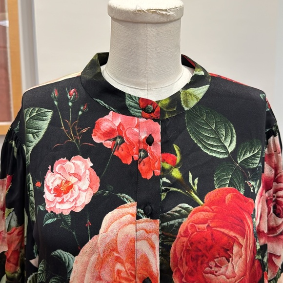 Hemant & Nandita Silk Button Down Shirt - Picture 3 of 7